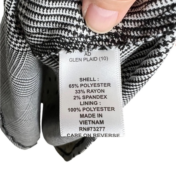 Elle Gray Glen Plaid Polka Dot Houndstooth Fit & Flare Sleeveless Dress - Picture 13 of 14